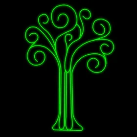 Figura de Natal Iluminada para Jardins - Árvore em Led